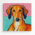 Portrait of a Dog, Meeboo Modern Art Dog Painting on Canvas