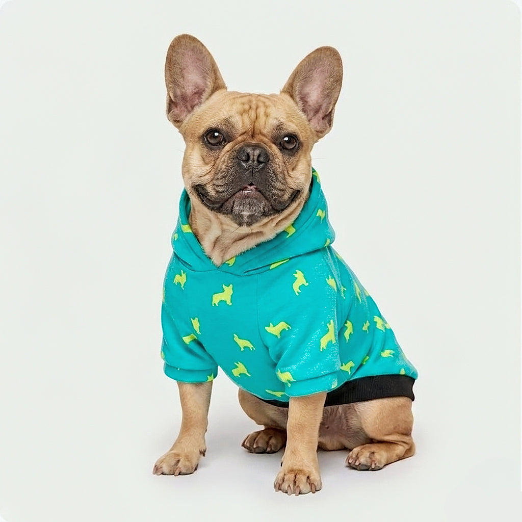 Meeboo Cameo Hoodie for Small Dogs in Frenchie Melon & Lilac